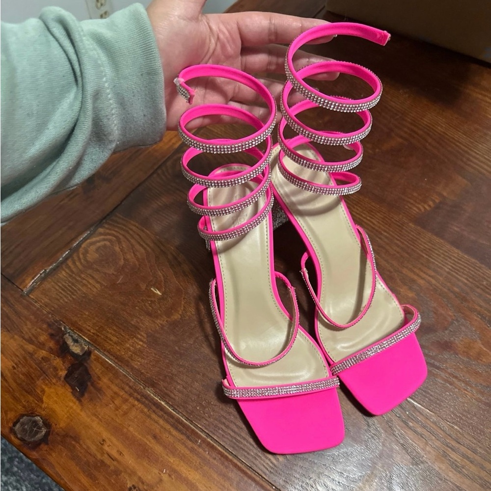 Pink heels from Charlotte Russe